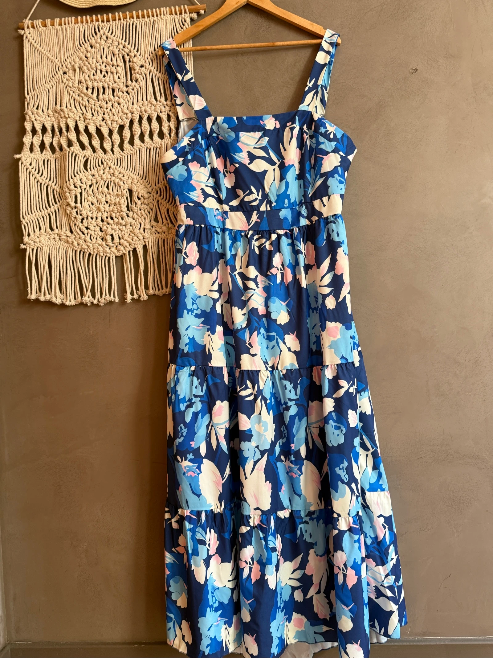 Vestido talla 50 espalda descubierta gran lazo camaïeu de azul – photo 4